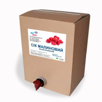 Концентрированный малиновый сок (65-67 Briх) кислотность 5,5%, bag-in-box 10л/13кг